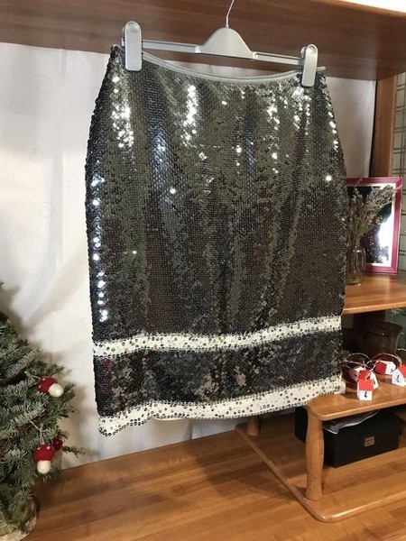 Women Karen Millen Skirt Silver L