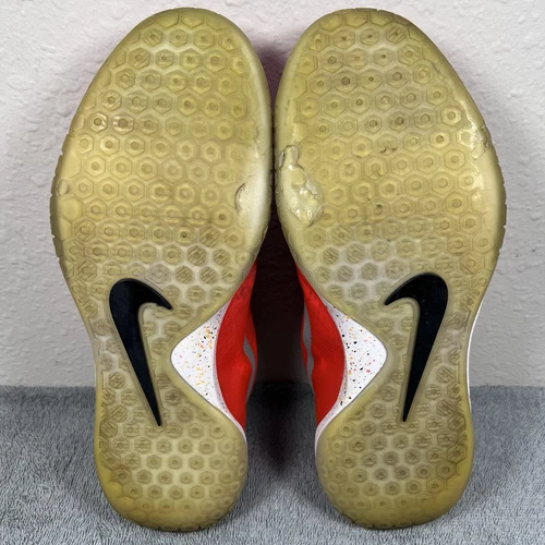 Nike Hyperchase PRM Bright Crimson Silver White 705369-601 Mens Size 10 - Picture 13 of 15