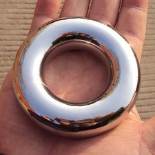 9 Size customizable Male Restraint Scrotum Pendant Testicle Ring Stainless Steel