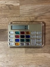 Vintage Jewel Handheld Electronic Calculator Gems 1980s Works