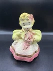 Beautiful Vintage Hull Girl Planter Marked 90 USA