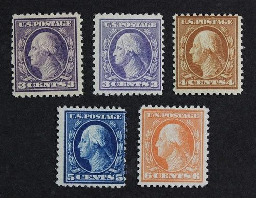 CKStamps: US Stamps Collection Scott#501/506 Mint NH/H OG Incomplete #502 Thin