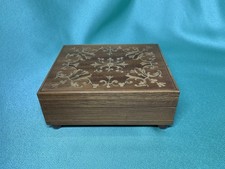Vintage Reuge Swiss Music Box Marquetry Inlay  “Tales From Vienna Woods”