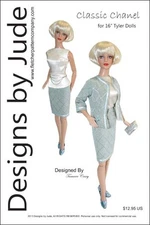 Classic Chanel Suit Doll Clothes Sewing Pattern for 16" Tyler DollsTonner