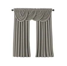 Elrene ~ All Seasons Faux Silk Blackout Window Panel ~ 52"x84" ~ Silver