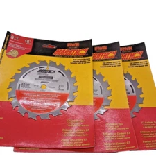 Vtg IRWIN Marathon 5-1/2 18T 14027 Circular Saw Blade USA MADE Carbide 3-PACK