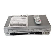 Sylvania SRDV495 VHS DVD Recorder Combo With Manual  remote good working order