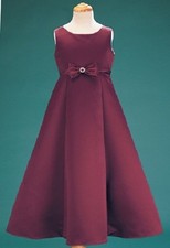 CLOSEOUT FLOWER GIRLS BURGUNDY WEDDING PAGEANT PARTY DRESS SIZE 4