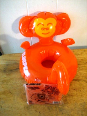 7- Eleven SLURPEE Balloon animal inflatable monkey koozie (display not for sale)