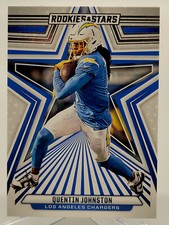 2024 ROOKIES & STARS QUENTIN JOHNSTON FOOTBALL CARD CHARGERS NFL 54 and panini