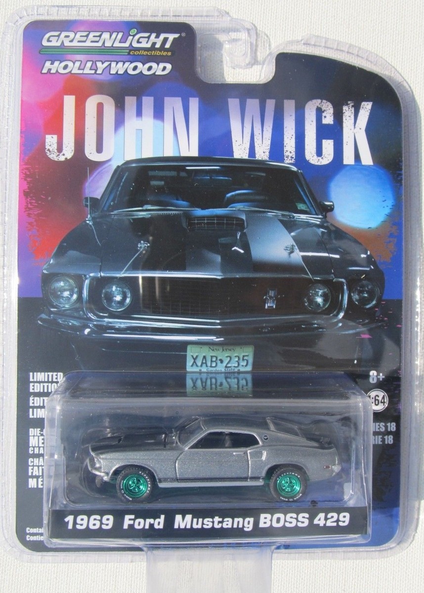 GREENLIGHT GREEN MACHINE HOLLYWOOD 18 1969 MUSTANG BOSS 429 JOHN