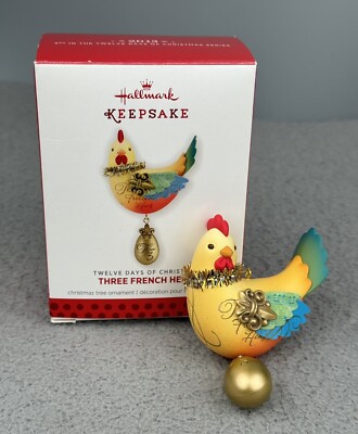 Hallmark Keepsake Ornament 2013 Three French Hens Twelve Days of Christmas
