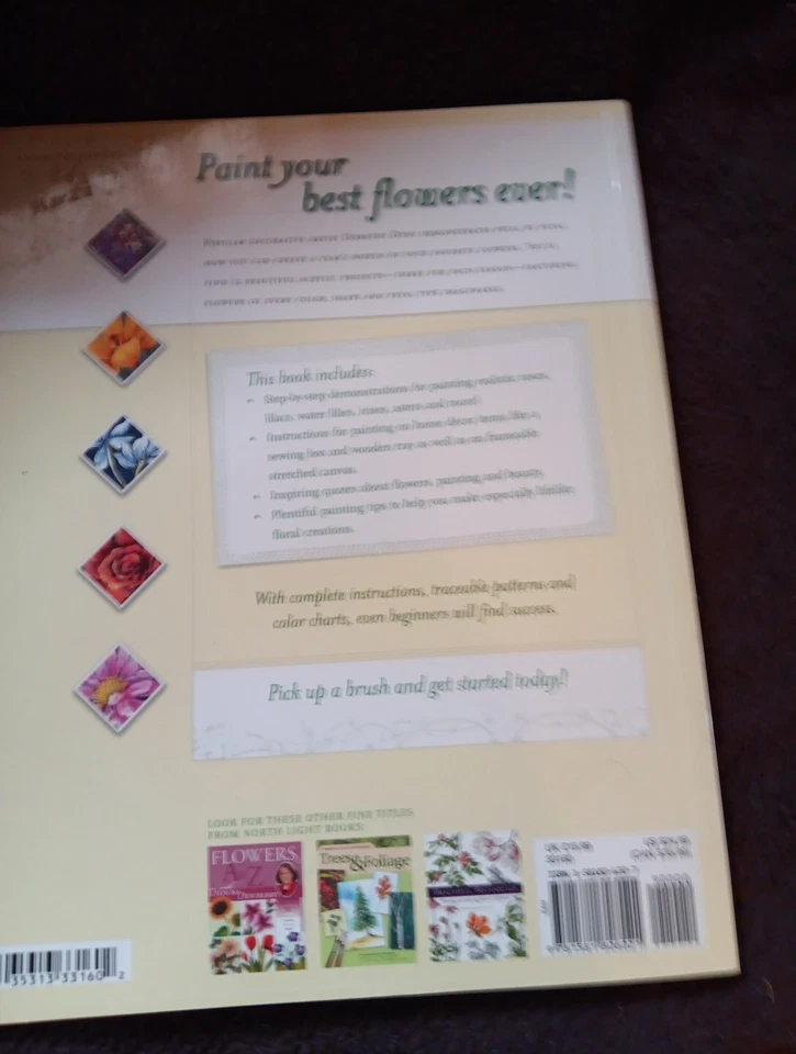 Painting Four Seasons Of Fabulous Flowers Dorothy Dent Soft Cover - Image 2 of 4