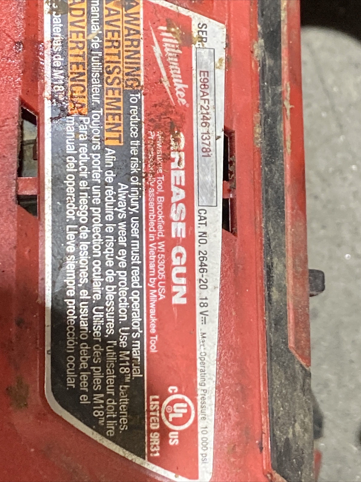 Used Lot Of 10 Milwaukee M18 & M12 SAWZALL, GREASE GUN, MULTI TOOL, CUT