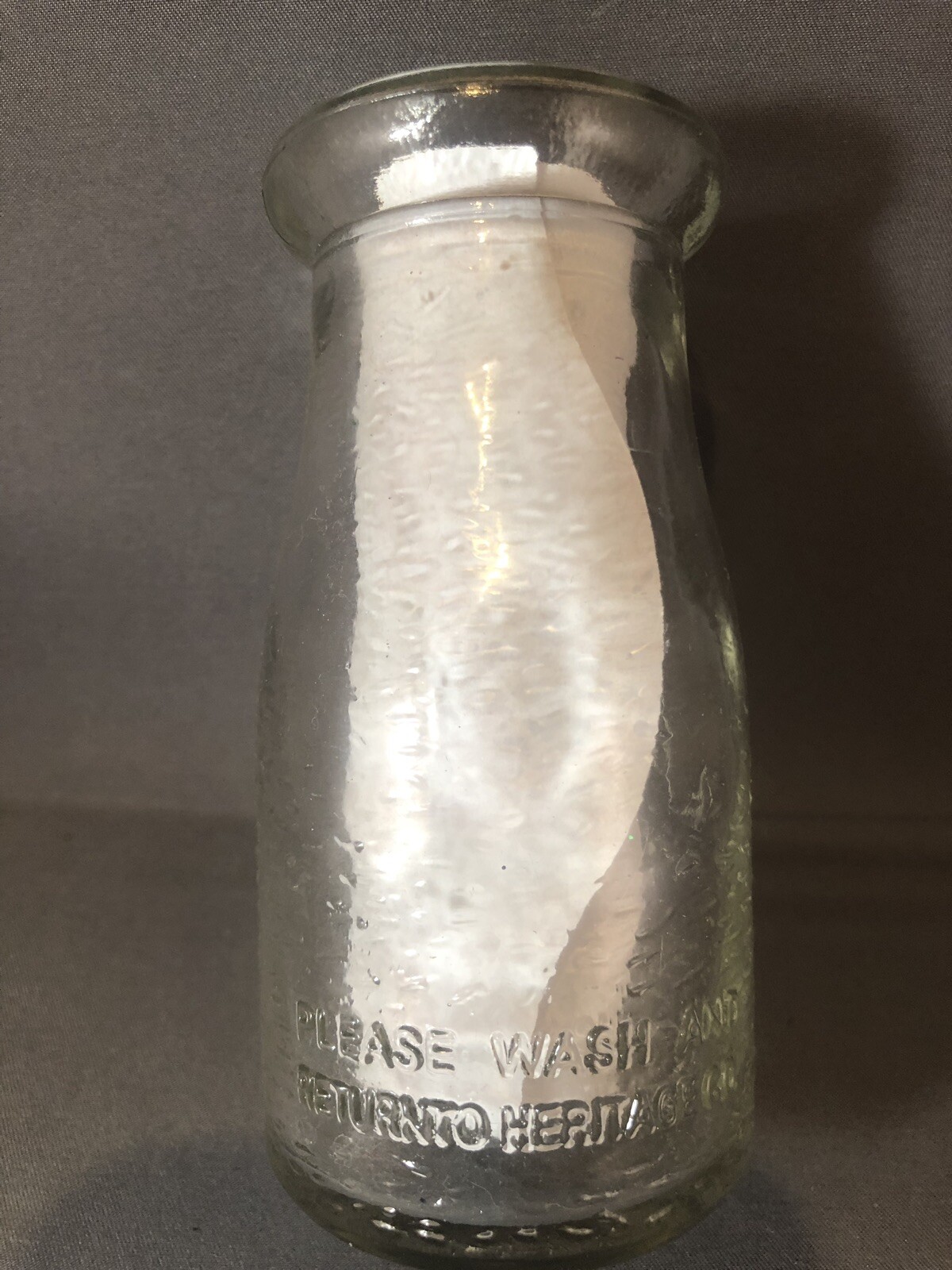 Vintage Dairy Milk by Heritage Company Since 1810 Small Milk Bottle eBay