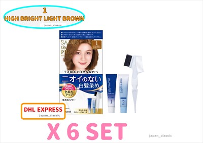 DARIYA SALON DE PRO HAIR DYE NO SMELL #1 HIGH BRIGHT LIGHT BROWN SET