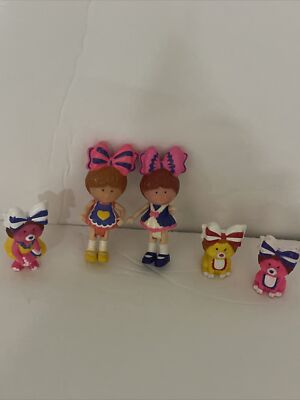 Vintage Silverlit 1980 Girls and Dogs Figures