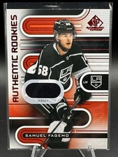 2022-23 SP Game Used Authentic Rookies Red Jersey Samuel Fagemo #158 Rookie RC