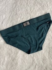Victoria  s Secret Green Rhinestone Bling Hiphugger Pantie M NWT