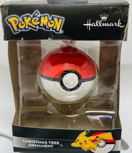 NIB Hallmark Pokemon Poke Ball Christmas Tree Holiday Ornament - Afbeelding 1 van 2