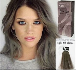 Details About Berina A38 Light Ash Blonde Hair Colors Cream Style Dye Professional Use Free