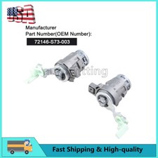 Left Right Driver Side Door Lock Cylinder W2 Keys For Honda Civic 72146s73003