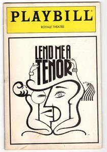 LEND ME A TENOR Jan. 1990 Playbill: Ron Holgate, Philip Bosco, Jane Connell