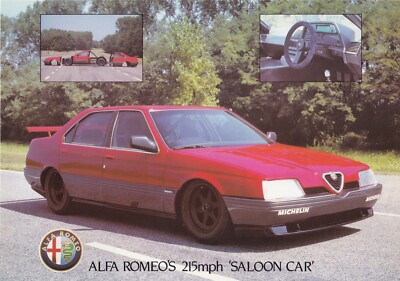 1988 ALFA ROMEO 164 PROCAR SALOON TECHNICAL SPECIFICATION SHEET BROCHURE