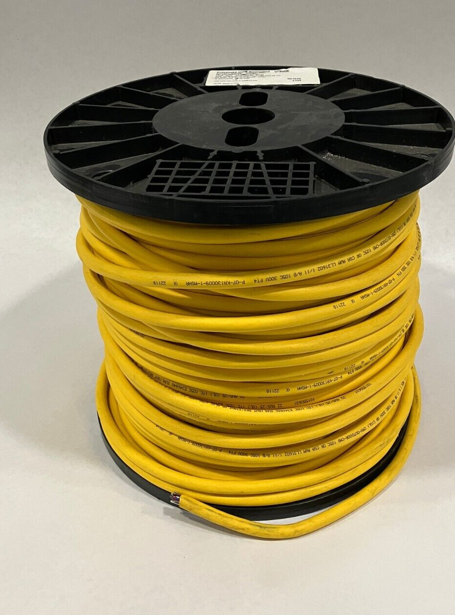 Turck RF50631 Tray Cable 22 AWG 25C Yellow PVC 10' FT