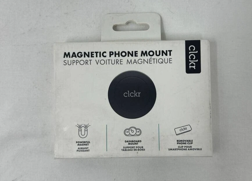 CLCKR Magnetic Phone Holder Dashboard Car Stand 3M Adhesive Stand for iPhone - Image 2 of 4