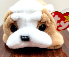 Ty Beanie Babies Wrinkles The Bull Dog Plush Stuffed Animal Toy Retired 1996 NEW
