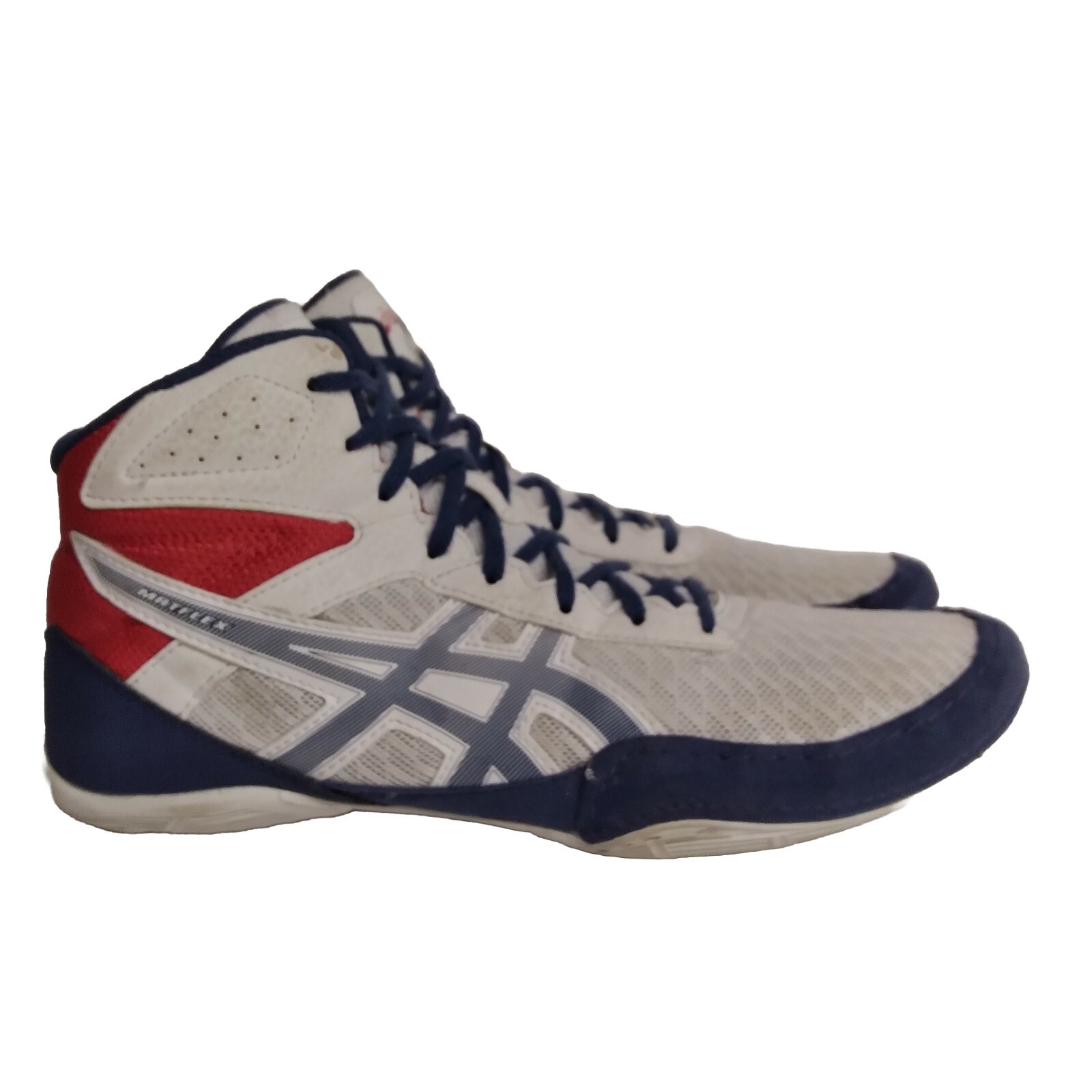 ASICS Matflex 6 Red White Blue Wrestling Shoes Men's … Gem