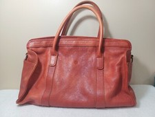Old Trend Red Leather Shoulder Bag Purse Tote Handbag Bag Studded Large
