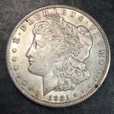 1921 Morgan Silver Dollar - High Quality Scans #Q599