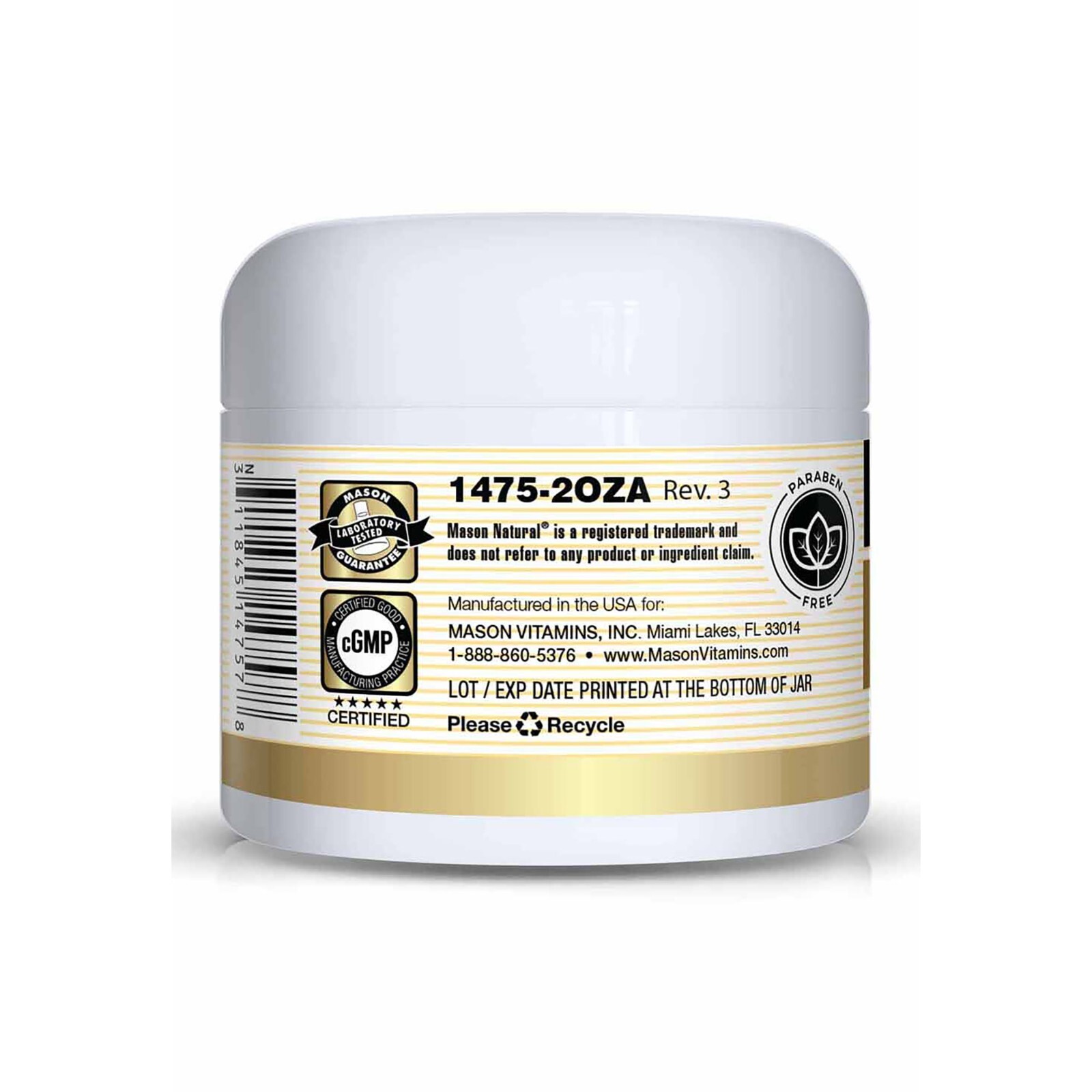 Mason Natural Collagen Premium Skin Cream - Intense Skin Hydration, 2 ...