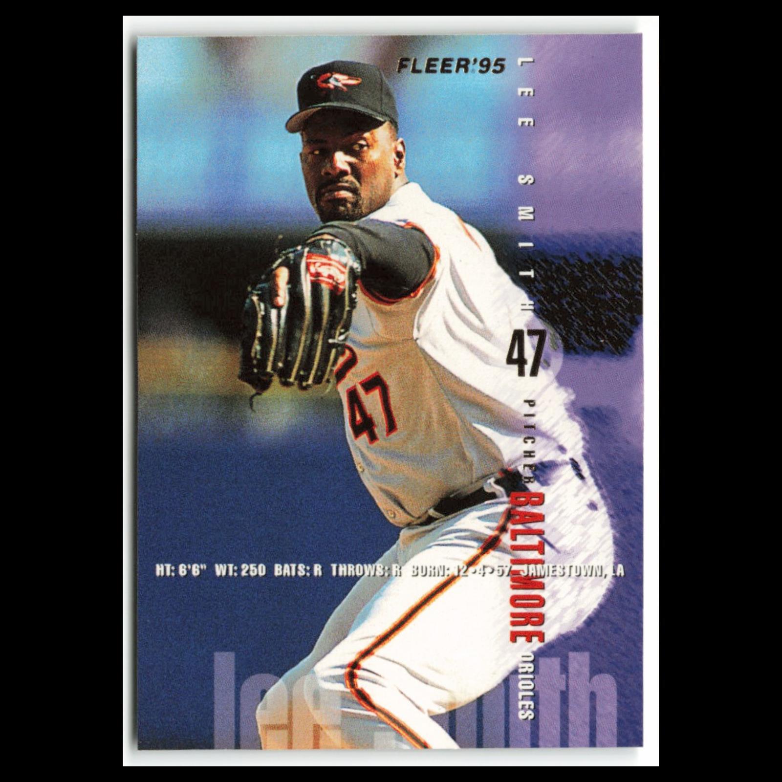Lee Smith #21 1995 Fleer Baltimore Orioles Baseball Card MLB NM