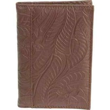 Brown Genuine Leather Embossed US Passport Cover – Wallet BUY ONE GET ONE FREE