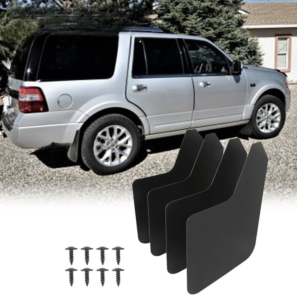 SUV Mud Flaps Splash Guards Flexible Wheel Fender Flares BK for Ford Expedition