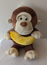 Dan Dee Monkey with Banana 11" Plush Stuffed Animal Toy Collectors Choice
