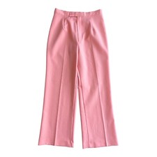 29   Vintage 70's Coral Pink Wide Leg Slack Pants