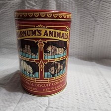Vintage Barnums's Animal Cackers Tin National Biscuit Company  Replica Of 1914 
