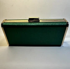 ASOS  True Decadence Green and Gold Rectangle Clutch