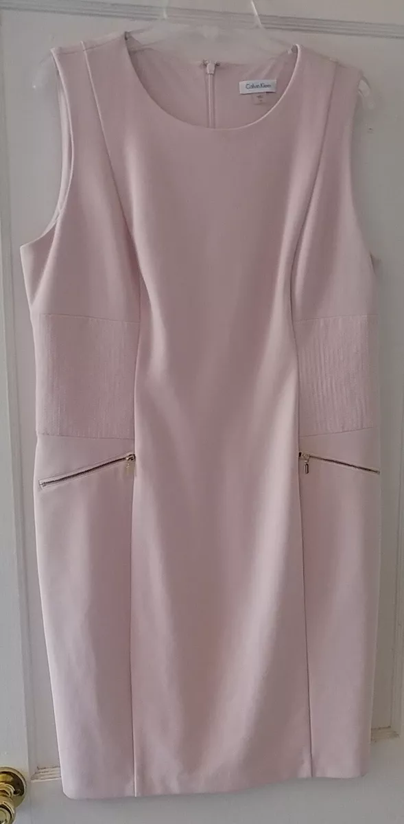 Calvin klein best sale pale pink dress