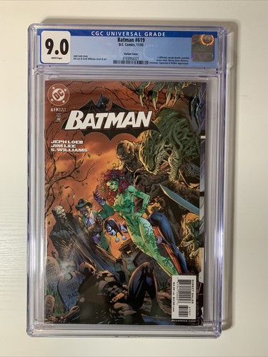 Batman #619 CGC 9.0 White Pages Jim Lee Villain Variant 1st App Hush In Costume