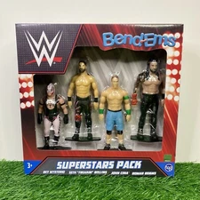 (4-Pack) WWE Superstars - Bend-Ems TCG Toys Toy Wrestling Action Figure