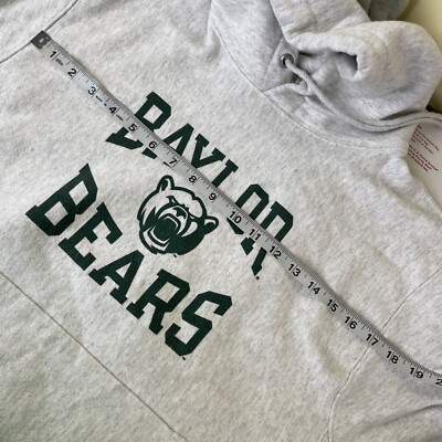 Vintage Champion Baylor Bears Reverse Weave Hoodie Sweatshirt