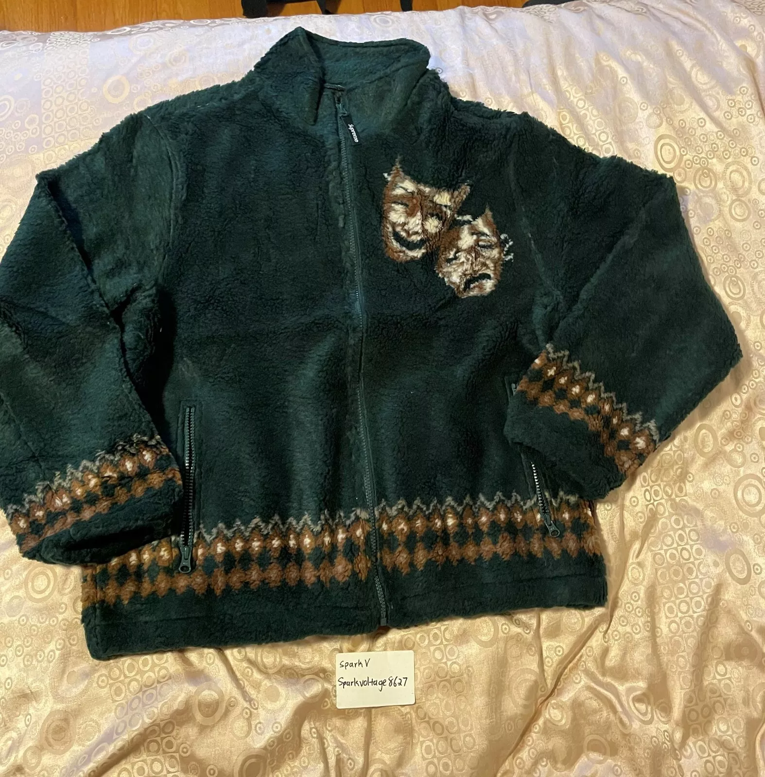 Polaire Supreme Drama vert foncé TAILLE GRAND NEUF DEADSTOCK