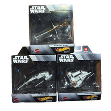 Hot Wheels Star Wars Starships Select Lot 3 B-Wing N-1 Snowspeeder Diecast