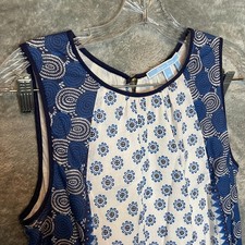 Draper James Women Cotton Shift Dress M Southern Charm Preppy Coastal Brunch
