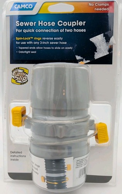 #ad Camco Sewer Hose Connector; Easy Slip ™; To Connect Two Sewer Hoses Together 3quot; $21.99